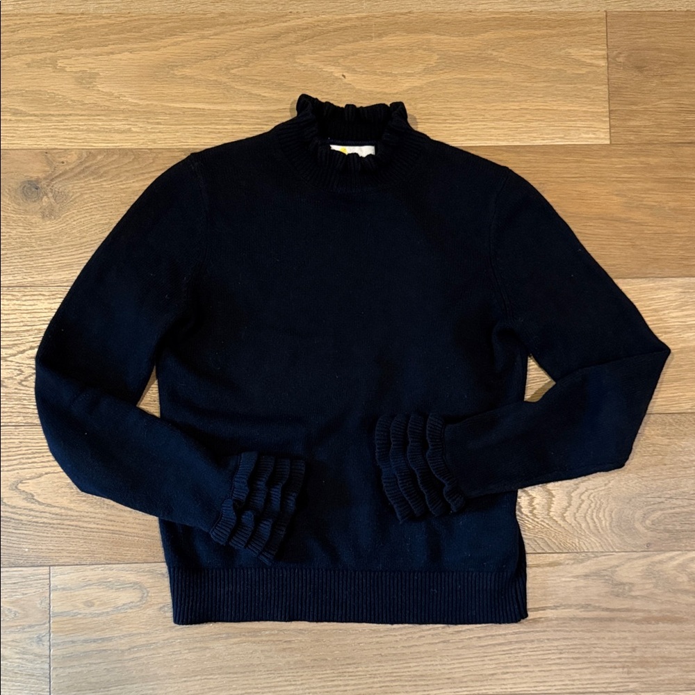 Boden Layered Frills Wool/Cashmere Blend Sweater - XS